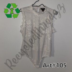 Lolla Rose White lace bodysuit Size XL *105